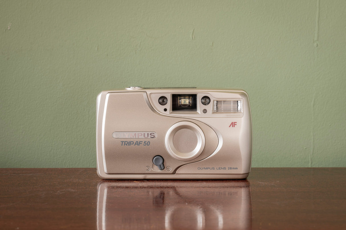 Mint Olympus Trip AF-50 35mm Point and Shoot Film Camera