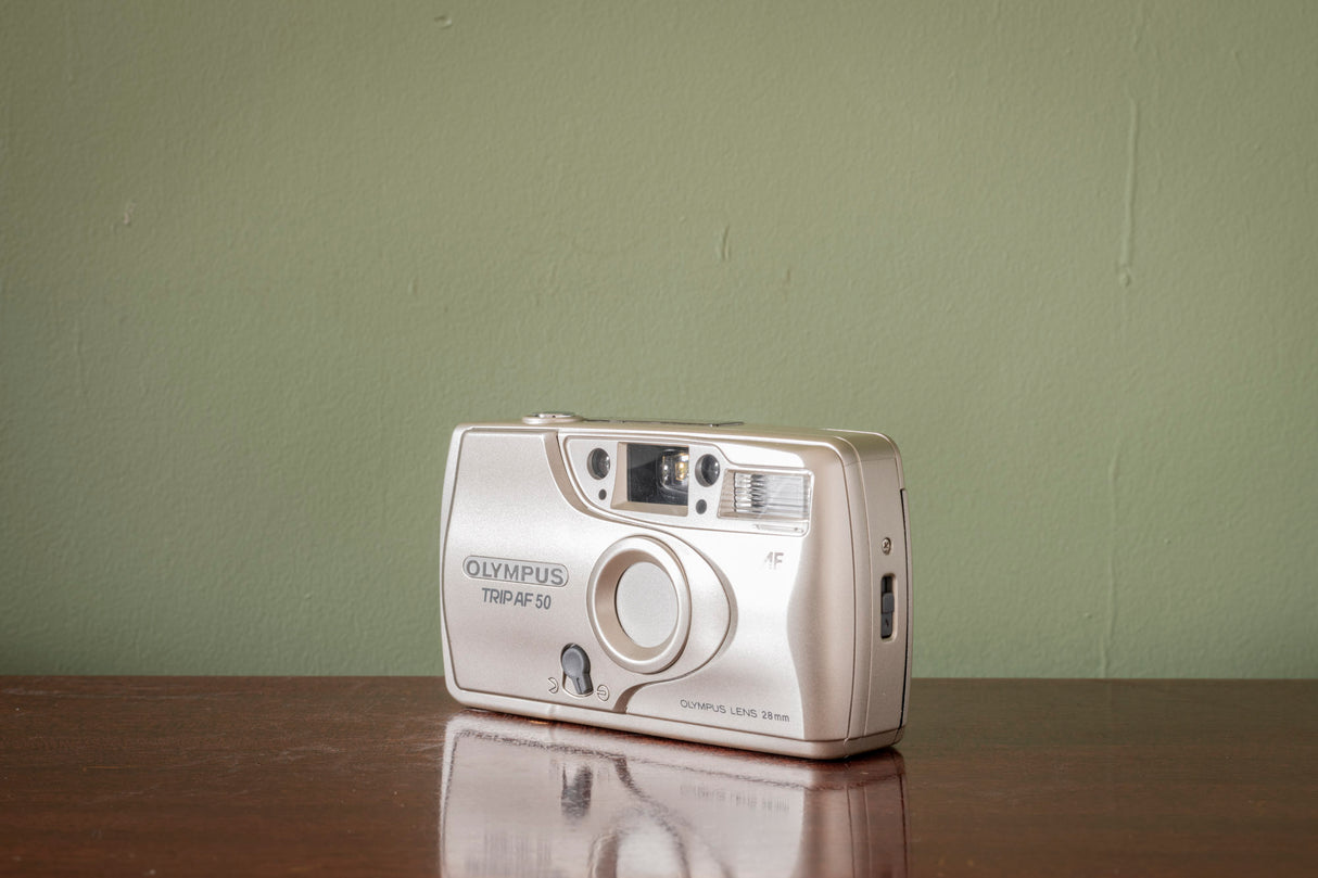 Mint Olympus Trip AF-50 35mm Point and Shoot Film Camera