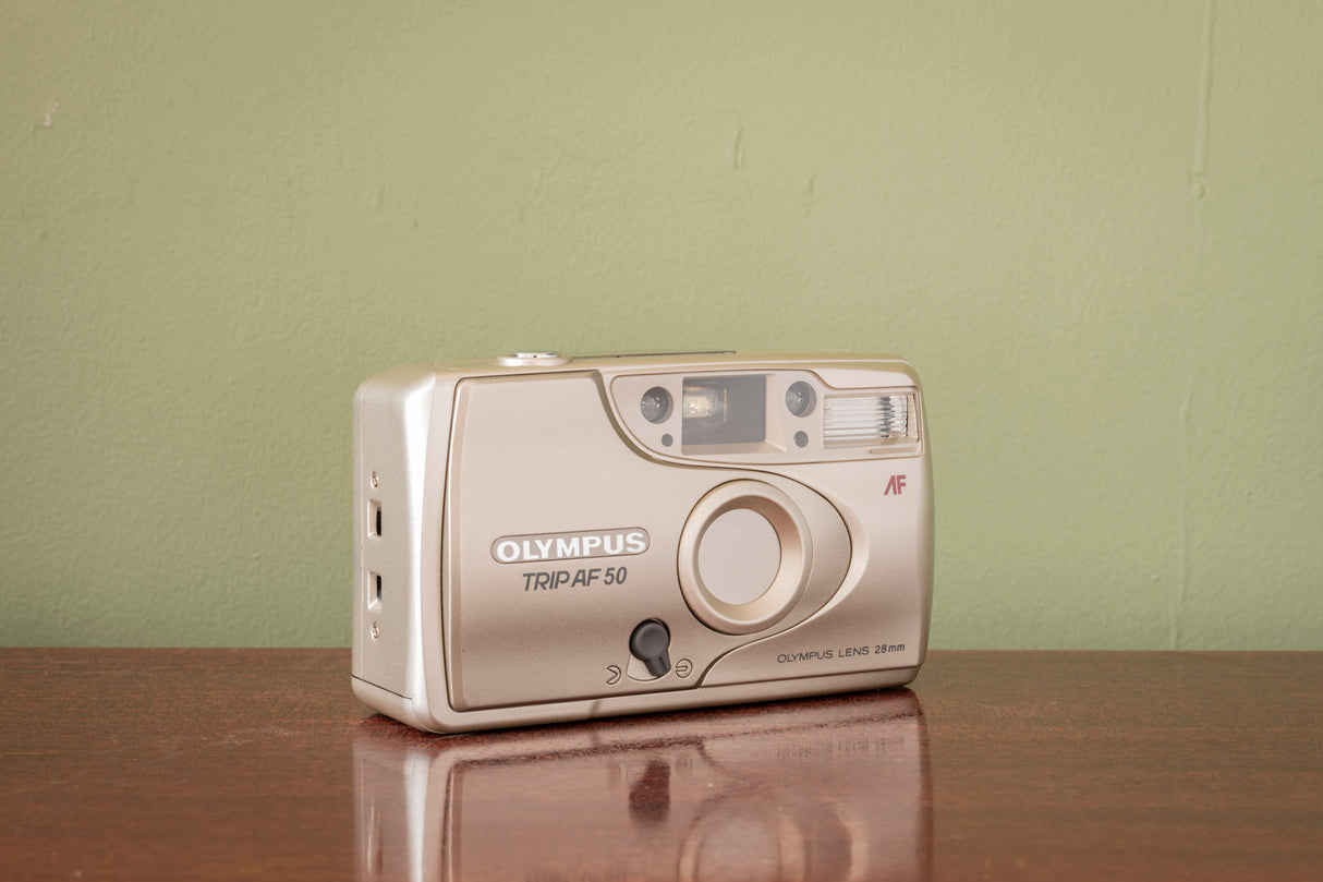 Mint Olympus Trip AF-50 35mm Point and Shoot Film Camera