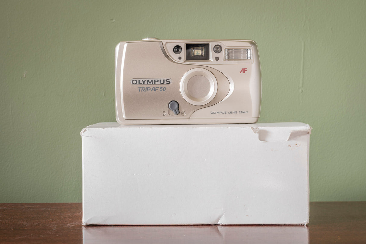 Mint Olympus Trip AF-50 35mm Point and Shoot Film Camera