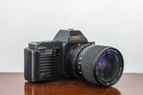 1980s Canon T70 35mm SLR Film Camera with Tokina 28-85mm Zoom Lens