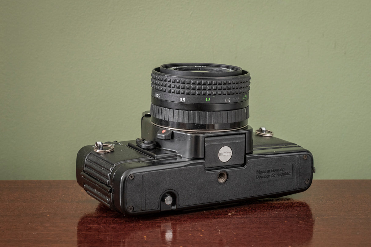 STUNNING Praktica BMS 35mm Film Camera + Pentacon 50mm F1.8 Lens