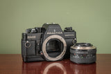 STUNNING Praktica BMS 35mm Film Camera + Pentacon 50mm F1.8 Lens