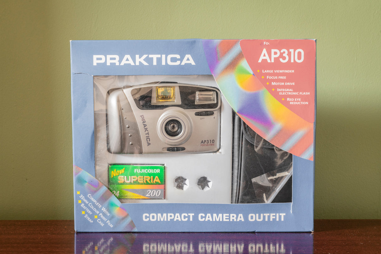 BRAND NEW Praktica AP310 35mm Point and Shoot Film Camera Kit