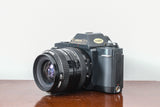 Canon T50 35mm SLR Film Camera with Komura 28mm F2.8 Lens