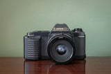 Canon T50 35mm SLR Film Camera with Tamron 28mm F2.5 Lens