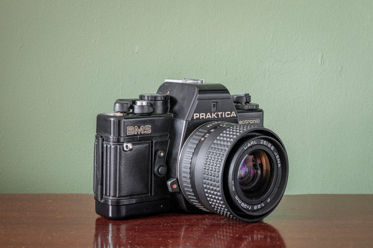 Stunning BOXED Praktica BMS 35mm SLR Film Camera + 3 Lenses