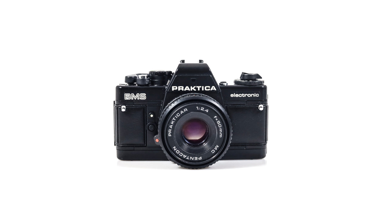 Praktica BMS 35mm Film Camera + Pentacon 50mm F2.4 Lens